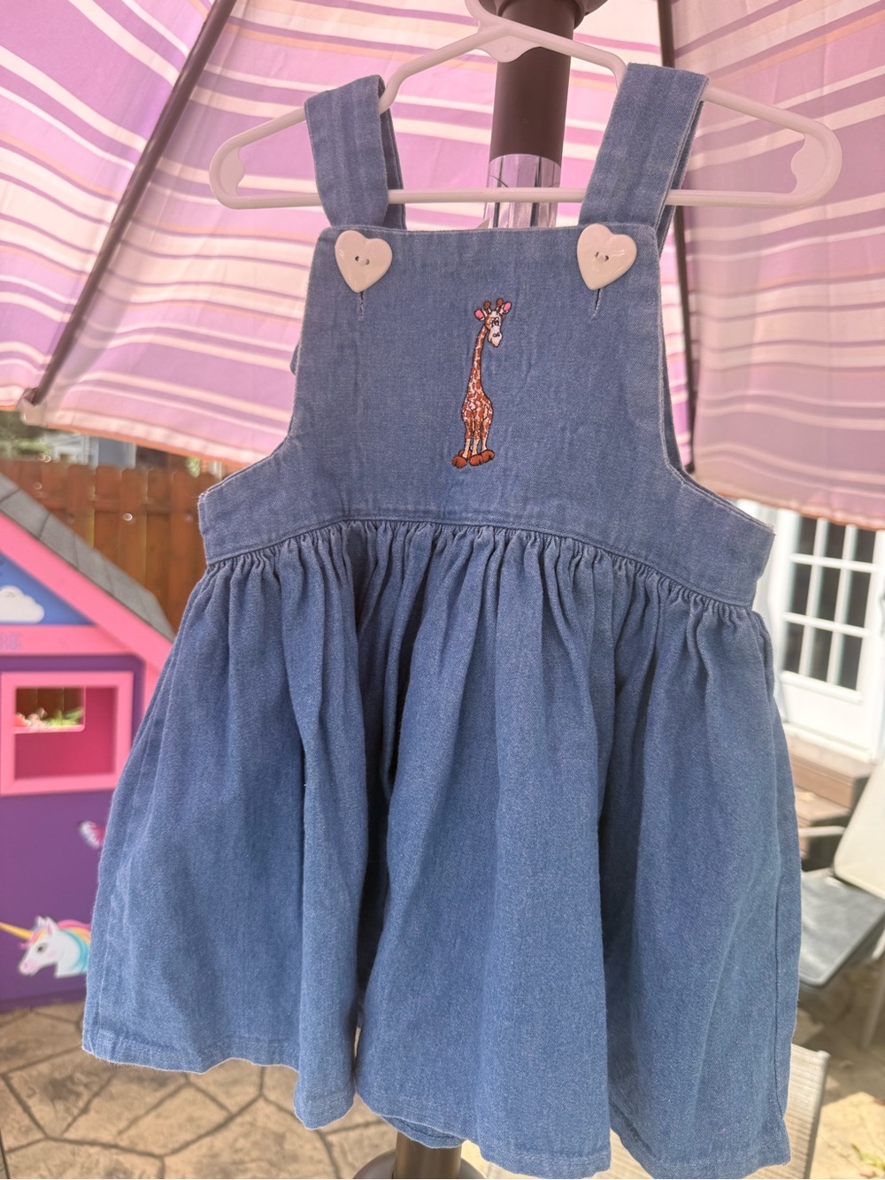 Vintage Denim 2t Giraffe Dress